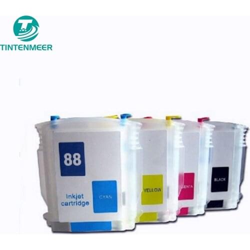 TINTENMEER refillable cartridge with auto reset chip 88 for hp K550 K5400 K8600 L7480 L7750 L7590 L7580 L7680 L7780 L7550 L7650