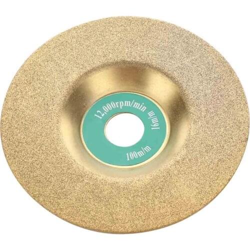 Convenient 100mm*16mm Diamond Grinding Wheel Disc Golden Polishing Disc Tool
