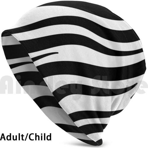 Funny Zebra Hat For Kids Men And Women Gift Beanies Knit Hat Hip Hop Camo Camouflage Bandanas Disposable