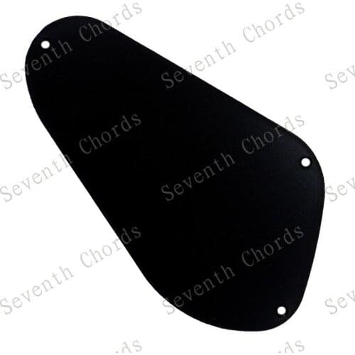 1 Pcs Black Sand grinding Bass Guitar Cavity Cover Cover Back Plate Wiring BackPlate Guitar Pickguard - (HC-1012)
