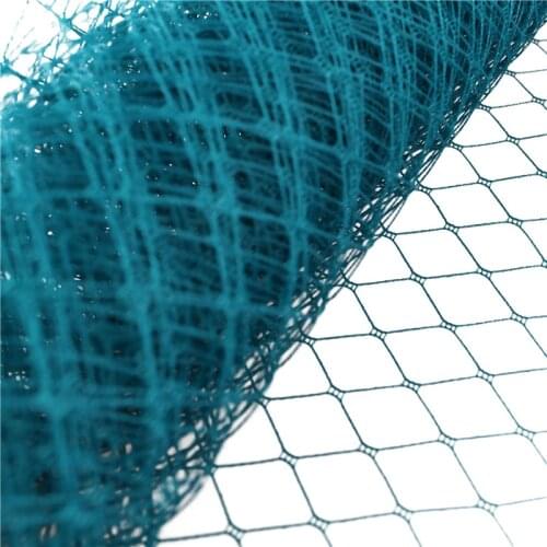 10"25CM Peacock Green Birdcage Veil Women Fascinators Veiling Millinery Bridal Mesh Netting DIY Hair Accessories 10Yard/Lot