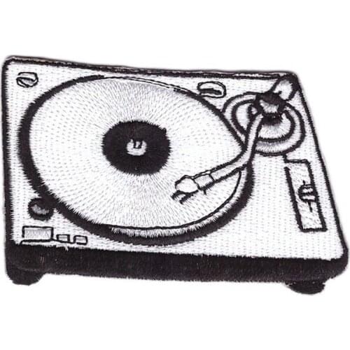 10pcs/lot Antique Record Phonograph Embroidery Patches Backpack Clothing Decoration Accessories Diy Iron Heat Transfer Applique