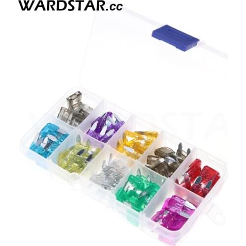 100pcs/lot Mini Blade Fuse Assortment Auto Car Motorcycle SUV FUSES Kit APM ATM 2A 3A 5A 7.5A 10A 15A 20A 25A 30A 35A