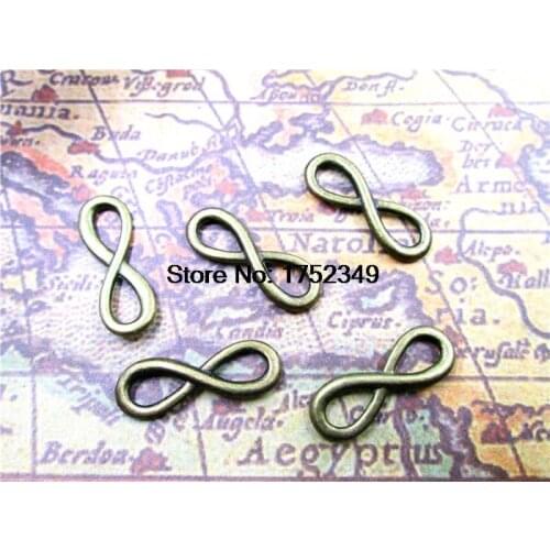 25 pcs Antique bronze Charms Connector - symbol Charms Pendants 9x24mm