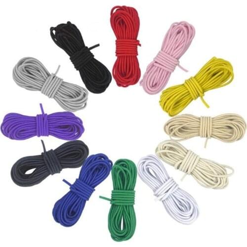 5Yards 2.5mm Multicolo High-Elastic Round Elastic Band Round Elastic Rope Rubber Elastic DIY Sewing Accessories