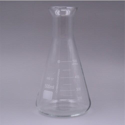 500ml,Glass Erlenmeyer Flask,Glass Conical Flask,Bell Mouth Neck ,Laboratory Glassware