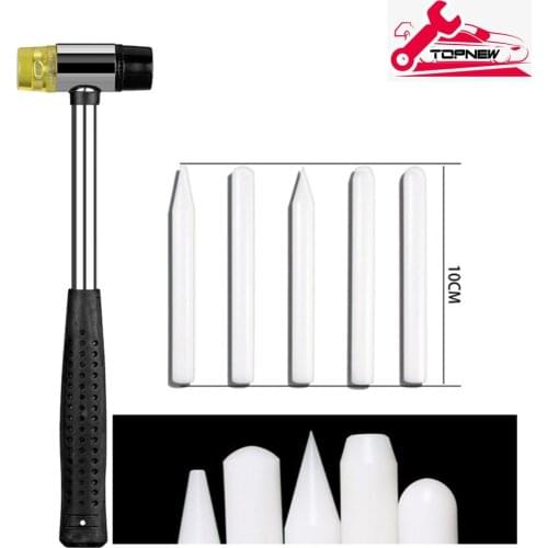 OUTIL DE DÉBOSSELAGE AUTOMOBILE, OUTILS DE DÉBOSSELAGE DE VOITURE MARTEAU EN CAOUTCHOUC STYLO BLANC DE DÉBOSSELAGE OUTIL