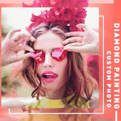 AZQSD 5D DIY Diamond Painting PHOTO CUSTOM Embroidery Full Square Diamond Mosaic Cross Stitch Needlework Kids Gift Home Decor