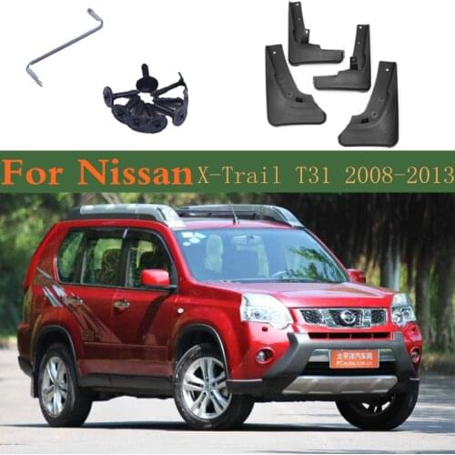 Car Accessories Mudguar For Nissan X-Trail T31 2013-2008 Front Rear Fender Mud Flaps Guard Splash Flap Mudguard 2012 2011 2010