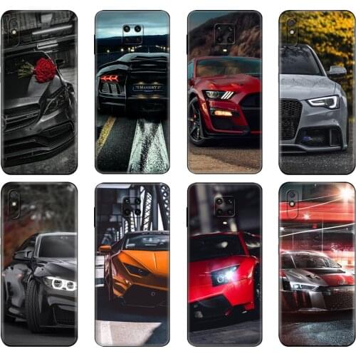 Black tpu Case For Xiaomi Redmi 7A 8 8A 9 9A 9C Case Redmi Note 8T 8 Pro T Note 9 9S 9 Pro Case Male Male Sports Cars