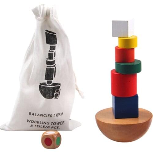 Wood Toys Montessori Balance Game Toys for Children early Educational Toys Kid Intellectual Development Stacking Toy