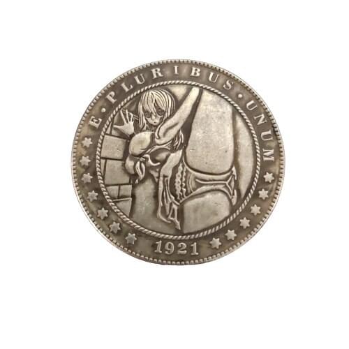 Hobo nickel 1921-D American Morgan dollar coin