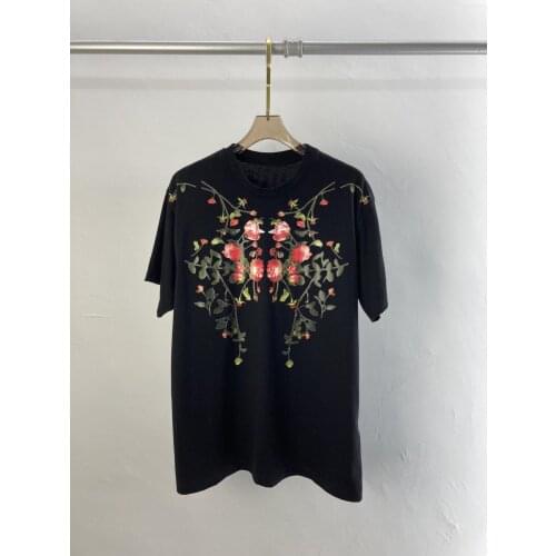 Fashion 2021 new women short-sleeved casual printed cotton T-shirt 0322