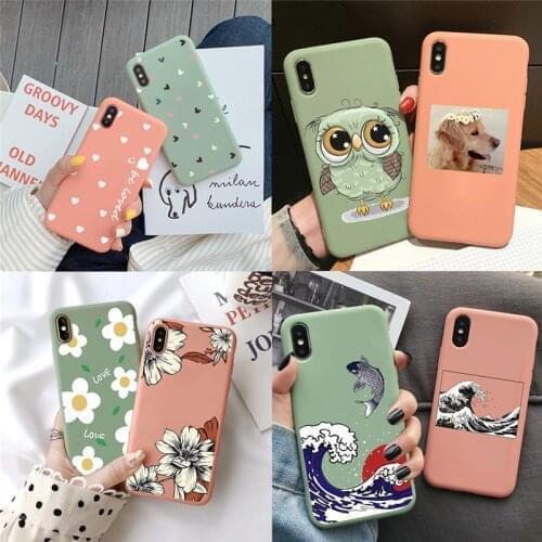 Animal Flower Soft TPU Phone Case For iPhone 12 Pro mini XR XS Max 7 8 6 6S Plus SE 2020 Cover For iPhone 11 Pro Shell Fundas