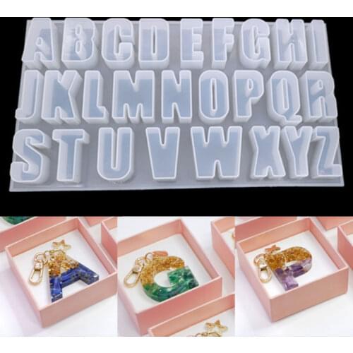 NOT AS LONG diy Crystal Epoxy Mold Capital Letter Resin Mold Mirror Pendant Handmade Creative Jewelry Home Jewelry Gift