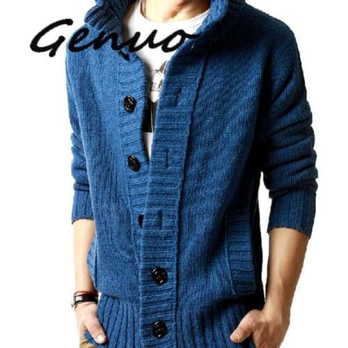 2020New Thick New Fashion Brand Sweater For Mens Cardigan Slim Fit Jumpers Knitwear Warm Autumn Korean Style Casual Clothing Men