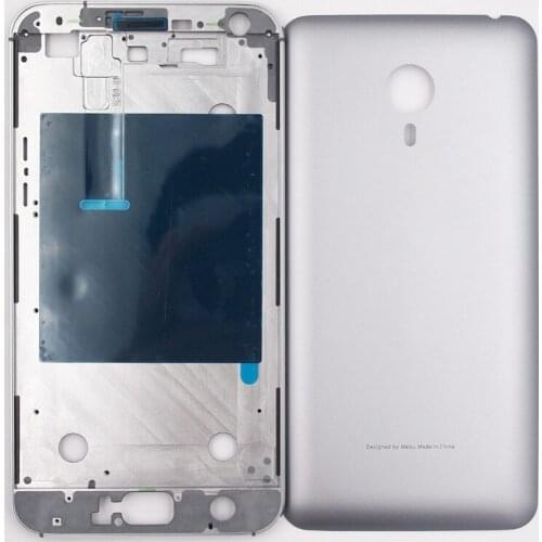 BaanSam New LCD Front Frame Battery Back Cover For MEIZU MX4 Pro 5.5 Inch Housing Case With NFC Without Power Volume Buttons