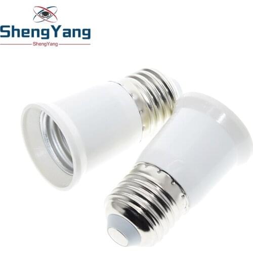 E27 to E27 Extension Socket Base CLF LED Light Bulb Lamp Adapter Socket Converter