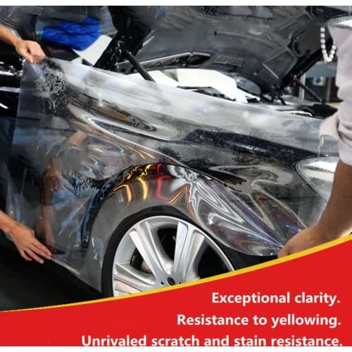 SUNICE 15 Meters Whole Roll Film Clear Transparent PPF Invisible Paint Protection Film Car Skin Self-adhesive Vinyl Anti-scratch