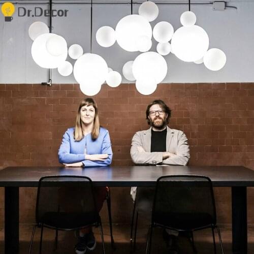 Post-modern LED Glass Pendant Lights Indoor Lighting Nordic Restaurant Living Room Hanging Lamp Attic Art Decor Lights Fixtures