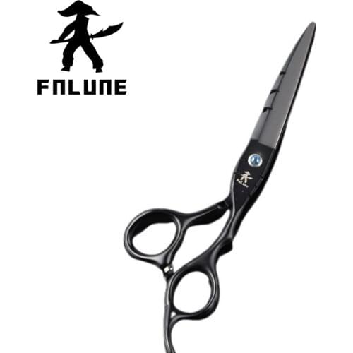 FnLune 6.0 japan steel Professional Hair Salon Scissors Cut Barber Accessories Haircut Thinning Shear Hairdressing Tool Scissors