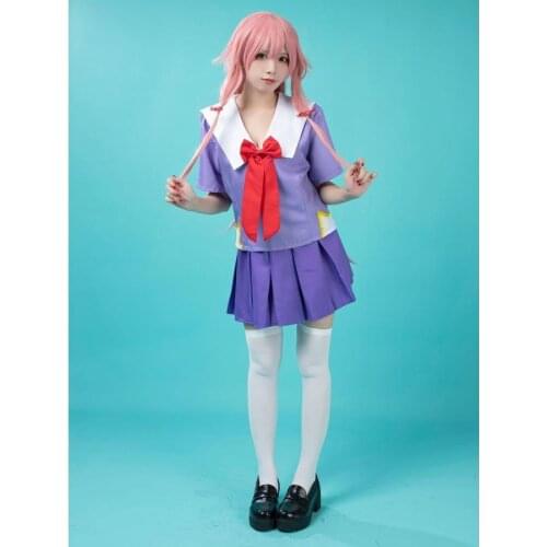 ProCosplay The Future Diary Yuno Gasai Cosplay Costume Halloween High School Student mp005698