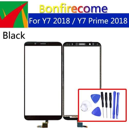 5.99" For Huawei Y7 2018 Touch Screen Digitizer Sensor Front Glass Panel For Y7 Prime 2018 Touchscreen LCD Glass Lens Panel