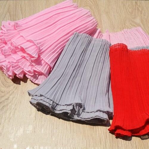 Chiffon pleated lace multicolor wide lace fabric accessories clothes hem cuff lengthened decoration