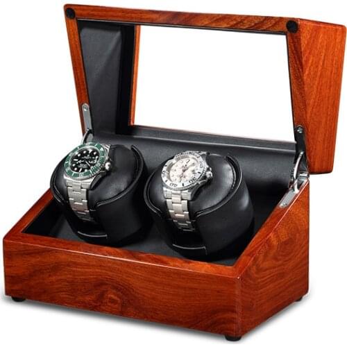 Watch Winder Motor for Automatic Mechanical Watch Luxury Dual Motor Shaker Watch AU/EU/US/UK Plug Black Clock Winder