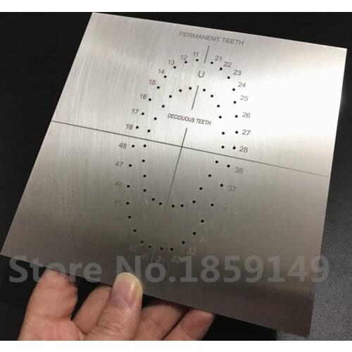 Dental Stainless Rubber Dam Punch Hole Board Instrument Tool 1pc