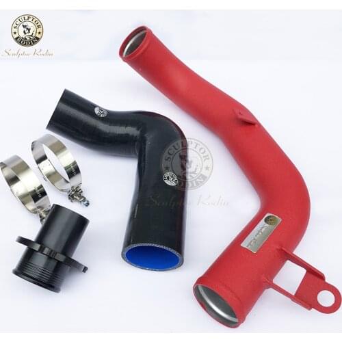 Turbo Discharge Pipe for MQB MK7 golf 7 EA888 1.8T 2.0T TSI A3 S3 cupra turbo pipe FOR GOLF FOR GTI TTS MK3 8S RED