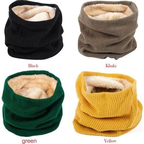 Outdoor Winter Thick Velvet Thicken Warm Fleece Neck Warmer Cycling Scarves Men Bufanda Ski Climbing Neck Scarf Thick Velvet