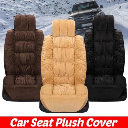 Car Seat Cover Universal Plush Seat Covers Protector Automobiles Seat Cushion Warm Carpet Mat Winter Seat-cover Auto Accessories