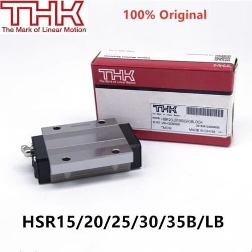 Japan THK linear guide slider block carriage HSR15B HSR20B HSR25B HSR30B HSR35B HSR20LB HSR25LB HSR30LB CNC rail bearing parts