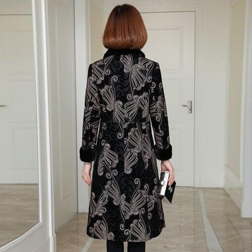 2020 Winter Jacket Women Real Leather Jacket Mink Fur Collar Down Jacket Women Sheepskin Coat Female Long Coats MY4378