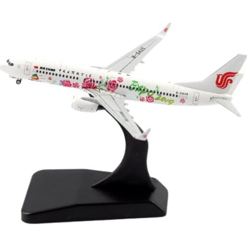 1:400 Scale China International Airways B737-800 Airlines Model with Base Alloy Aircraft For Collectible Souvenir Show Gift Toy