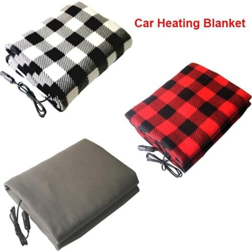 110x150cm 12V Car Heating Blanket Lattice Polar Fleece winter Warm Car Electric Blanket Constant Temperature Car Heating Blanket