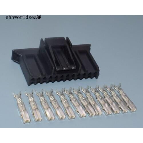Shhworldsea 12 pin 1.5MM female terminal FCI wire harness connector plastic housing plug 211PC122S0017