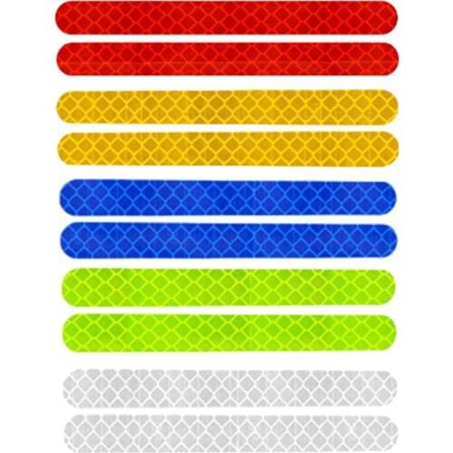 2 pieces of car sticker mirror rear view sticker car anti-collision reflective strip