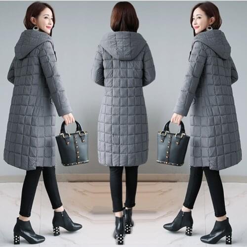 2020 women cotton coat winter hooded warm coat plus size cotton padded jacket female long parka womens wadded jaqueta feminina