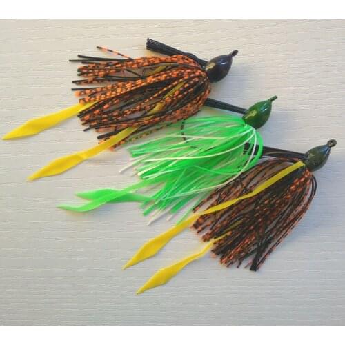 5pcs 14g/17g Bullet Jig Head Rubber Jig Fishing hook Soft fishing lure fishing hook Mixed colors Free shipping