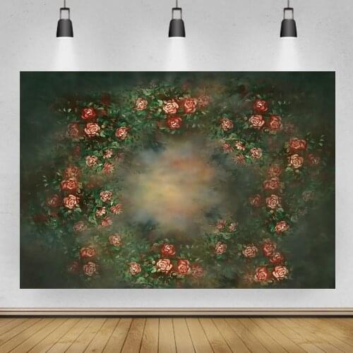 Abstract Flowers Pattern Newborn Baby Shower Photography Backdrops Kids Girl Portrait Spring Backgrounds For Photo Studio