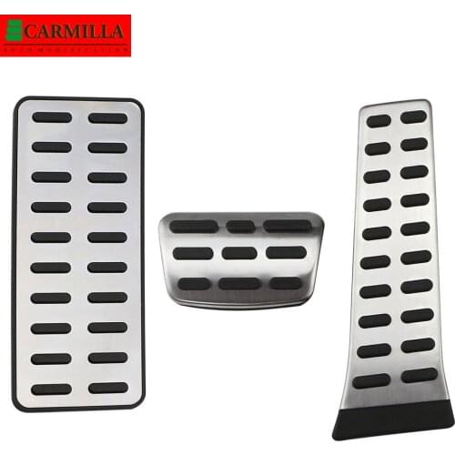 Carmilla Stainless Steel Car Pedals for Hyundai Sonata 2009 2010 2011 2012 2013 2014 2015 Gas Brake Dead Pedal Protection Cover