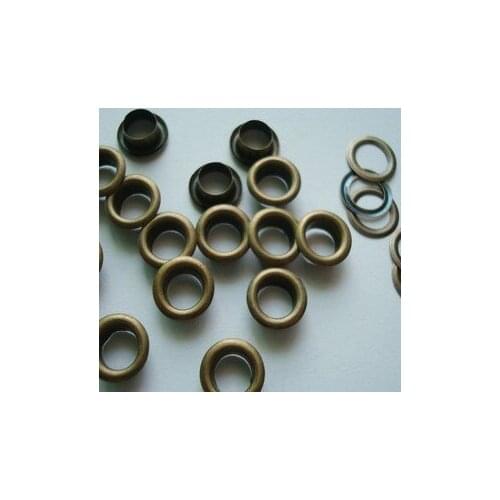 Free shipping 1000sets 9*5mm hole antique brass garment eyelets metal DIY eyelets for garment or bags