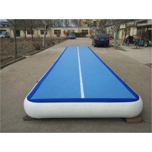 Free Shipping 8x2x0.2m Red Air Track Gymnastics Tumbling Mat Inflatable Floor Mats With Electric Pump