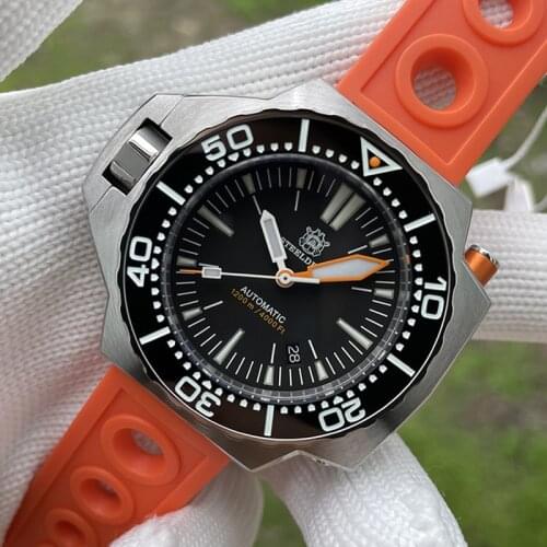 STEELDIVE New Upgrade Mens Watch Mechanical NH35 Bilateral Automatic Self-Wind Sapphire Stainless BGW9 Luminous Waterproof Watch