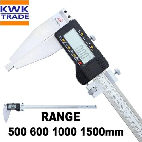 Digital Caliper 500mm 600mm 1000mm 1500mm Long Range Metric Inch Gauge Vernier Calipers Micrometer Measuring 0.01mm Tolerance