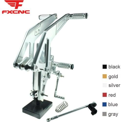 For KAWASAKI Ninja 650R ER-6f ER-6n 2012-2014 CNC Aluminum Alloy Motorcycle Rearset Footrest Footpeg Pedal Foot Peg Rear Set