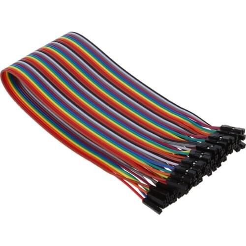 Female to Female Solderless Flexible Breadboard Jumper Cable Wire 40 Pcs