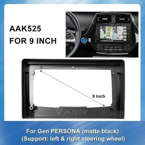 2 Din Car panel dash mount kit car accessories Frame For GEN Persona matte black left & right car trim CD Bezel Dash